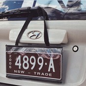 auto car trade plate holder